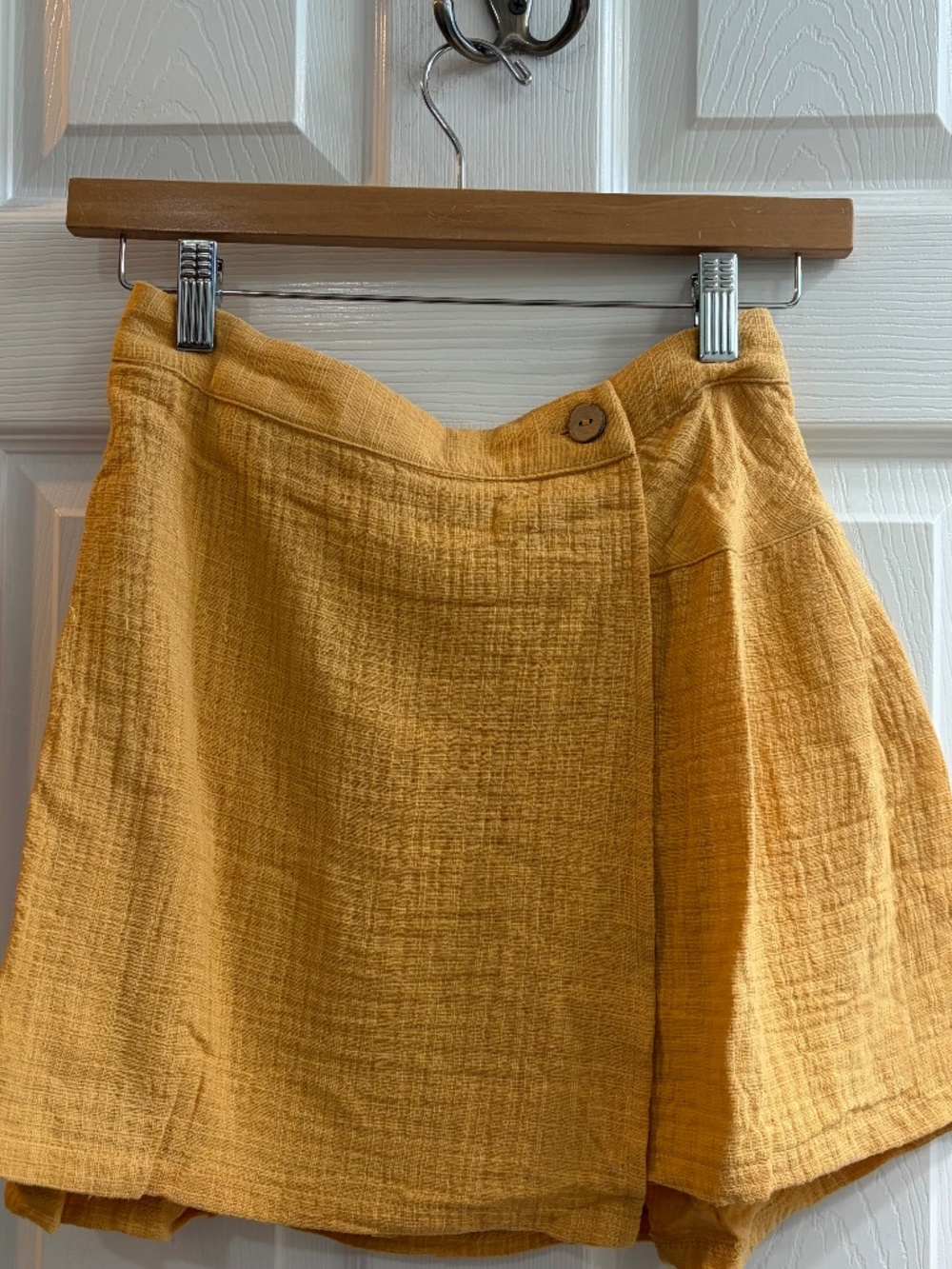 NEW PROMESA GRAND SLAM BUTTONED WRAP SKORT SKIRT GAUZE 100% COTTON BOHO - Picture 2 of 6